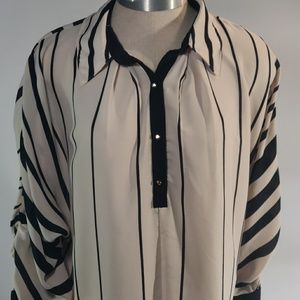 3/ $10    Striped Blouse.